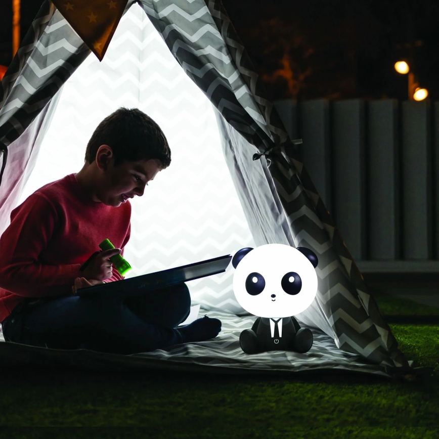 Candeeiro tátil regulável para crianças PANDA LED/2,5W/3,7V 1200 mAh