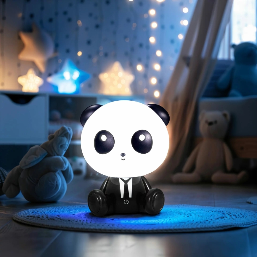 Candeeiro tátil regulável para crianças PANDA LED/2,5W/3,7V 1200 mAh