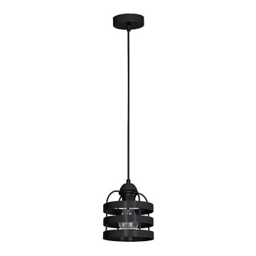 Candeeiro TUBE 1xE27/60W/230V preto antigo