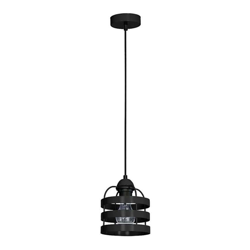 Candeeiro TUBE 1xE27/60W/230V preto antigo
