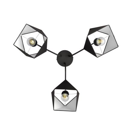 Candelabro ADAMANT 3xE27/15W/230V preto antigo