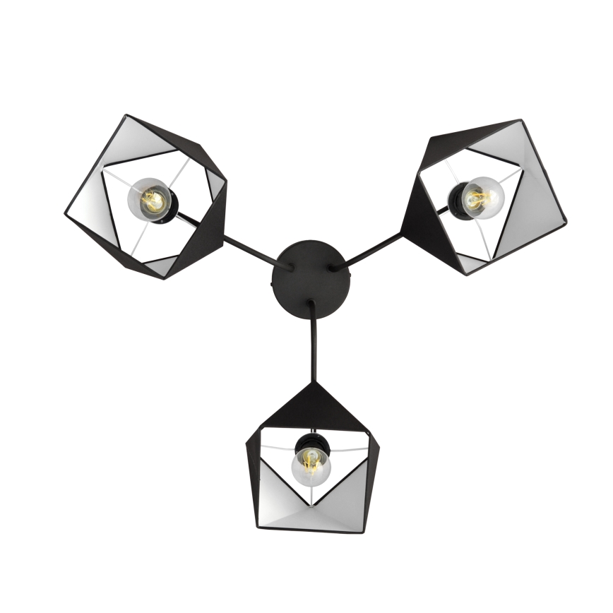 Candelabro ADAMANT 3xE27/15W/230V preto antigo