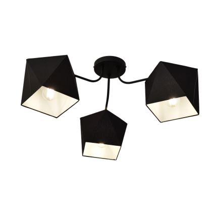 Candelabro ADAMANT 3xE27/15W/230V preto antigo