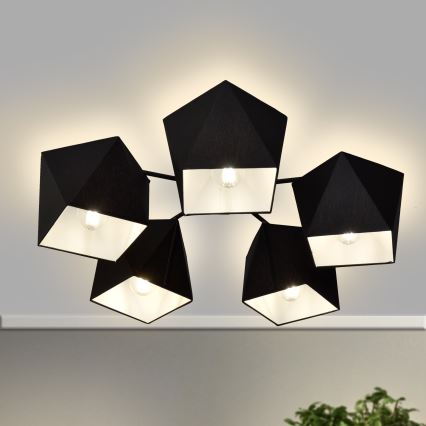 Candelabro ADAMANT 5xE27/15W/230V preto antigo