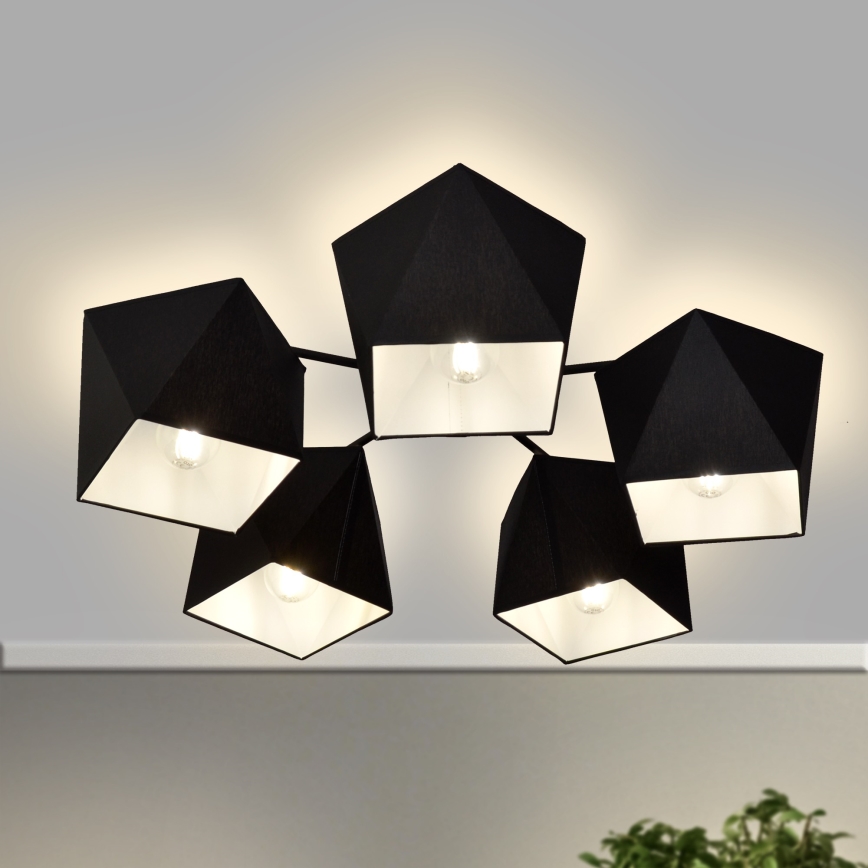 Candelabro ADAMANT 5xE27/15W/230V preto antigo