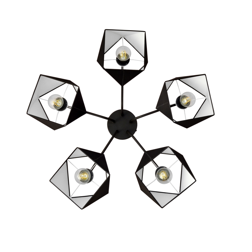 Candelabro ADAMANT 5xE27/15W/230V preto antigo