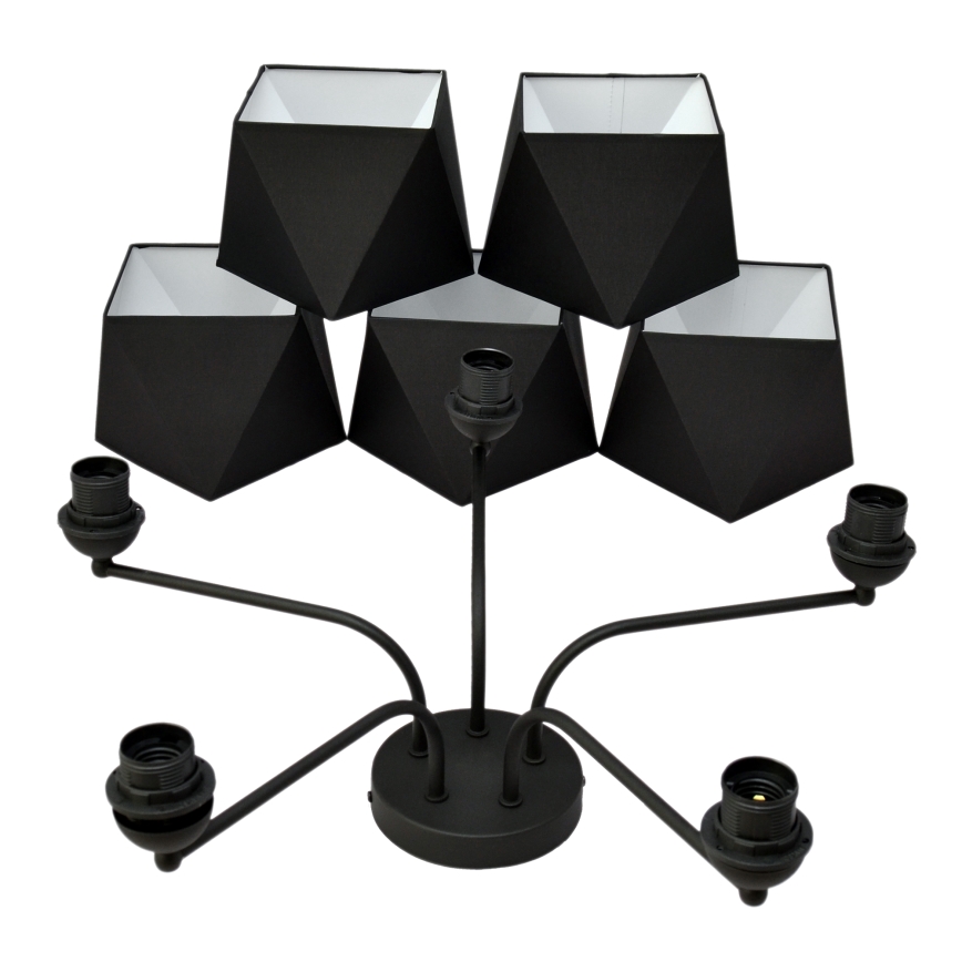 Candelabro ADAMANT 5xE27/15W/230V preto antigo