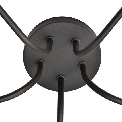Candelabro ADAMANT 5xE27/15W/230V preto antigo