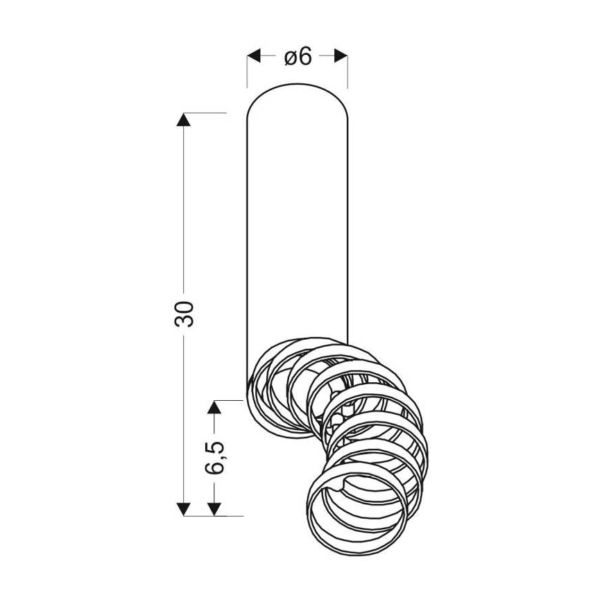 Candelabro anexo TUBA 1xGU10/50W/230V branco