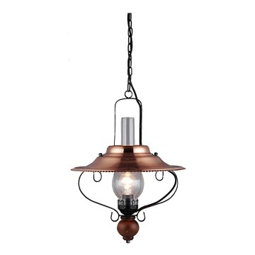 Candelabro clássico NOSTALGIA 1xE27/60W/230V árvore da borracha