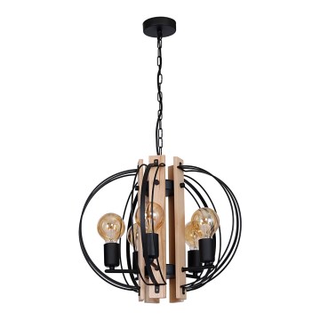 Candelabro DALVIN 5xE27/60W/230V preto antigo