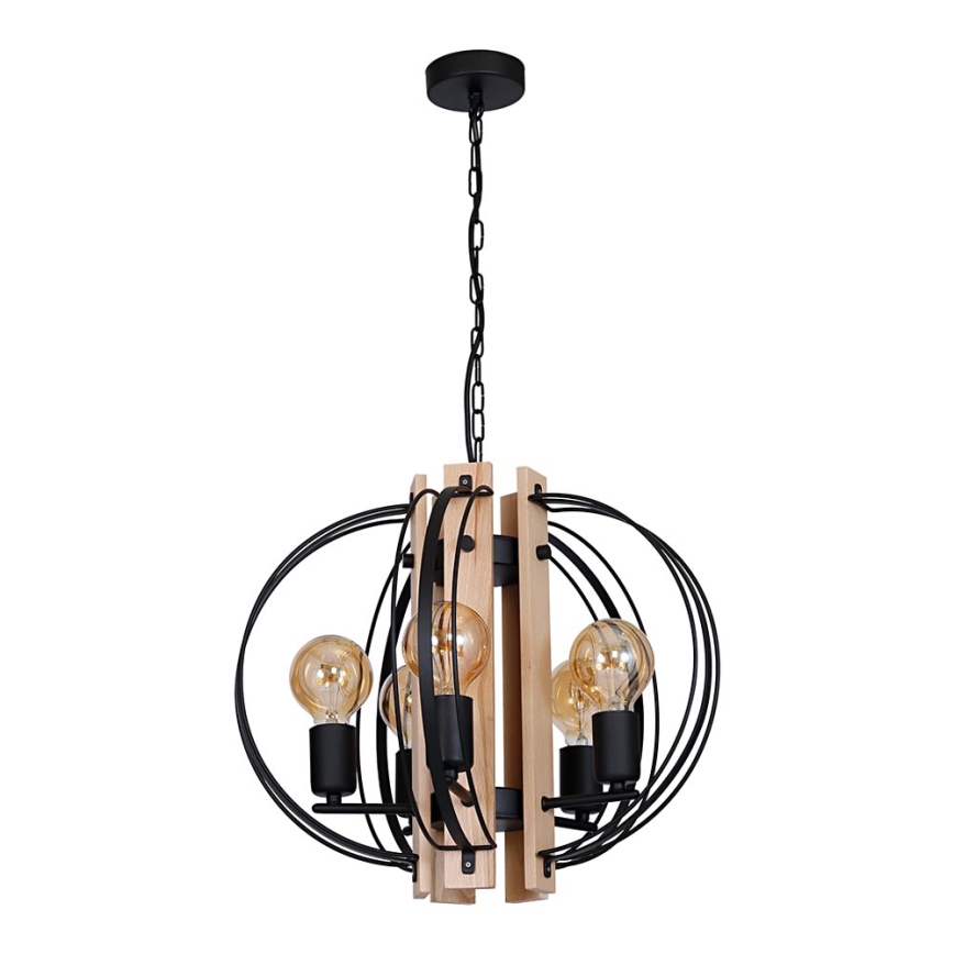 Candelabro DALVIN 5xE27/60W/230V preto antigo