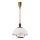 Candelabro de altura ajustável RAMONA 1xE27/60W/230V bege/castanho escuro/pinho