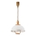 Candelabro de altura ajustável RAMONA 1xE27/60W/230V bege/castanho/pinho