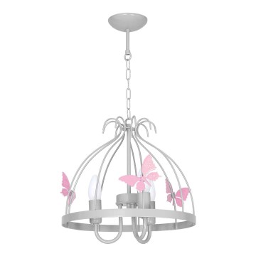 Candelabro de criança BORBOLETA 3xE14/60W/230V