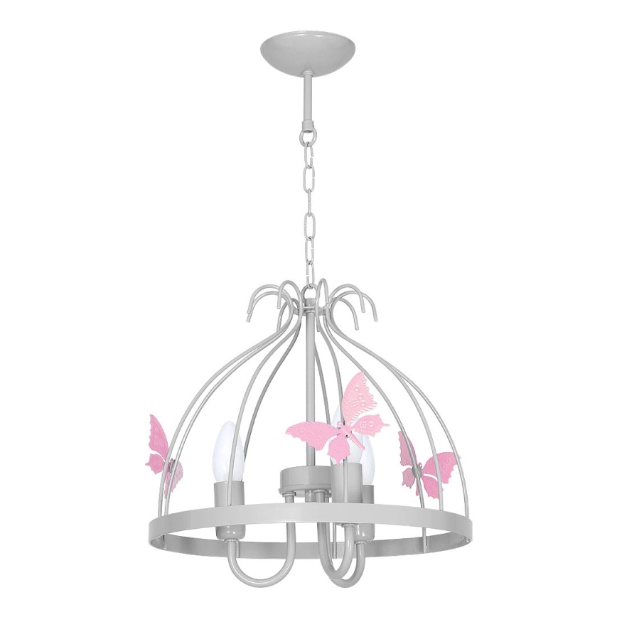 Candelabro de criança BORBOLETA 3xE14/60W/230V