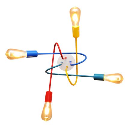 Candelabro de criança fixo LED OXFORD 4xE27/10W/230V
