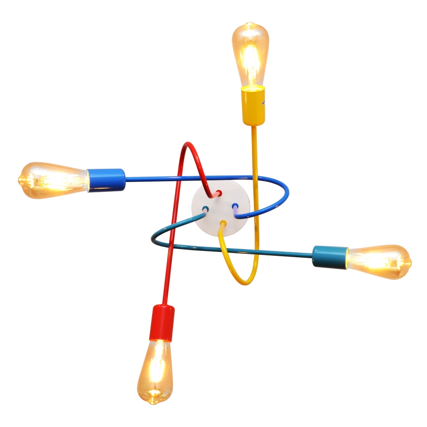 Candelabro de criança fixo LED OXFORD 4xE27/10W/230V