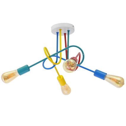 Candelabro de criança fixo LED OXFORD 4xE27/10W/230V