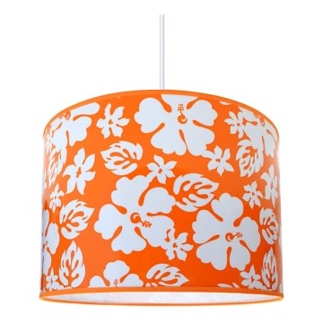Candelabro de criança FLOWERS 1xE27/60W/230V laranja