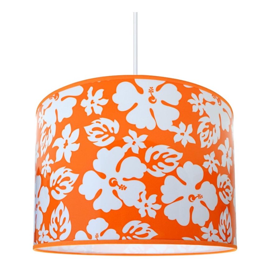 Candelabro de criança FLOWERS 1xE27/60W/230V laranja