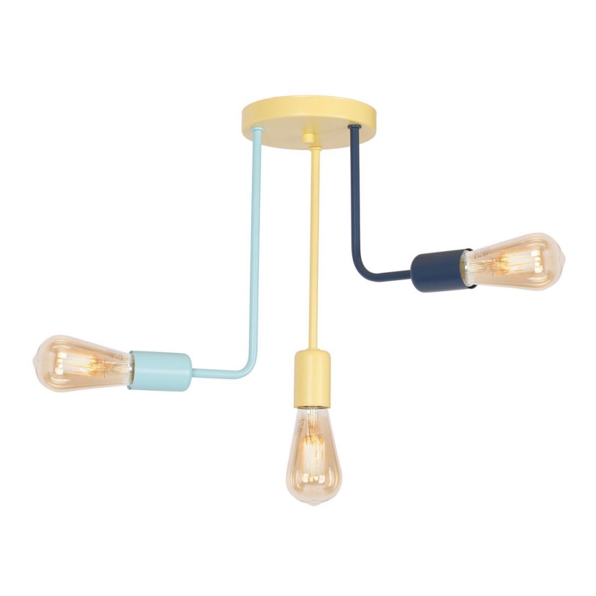 Candelabro de criança integrado CANDELA 3xE27/60W/230V