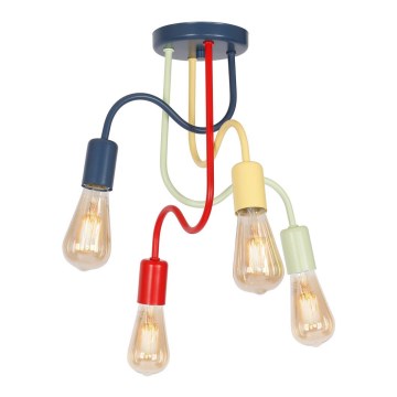 Candelabro de criança integrado DOW 4xE27/60W/230V