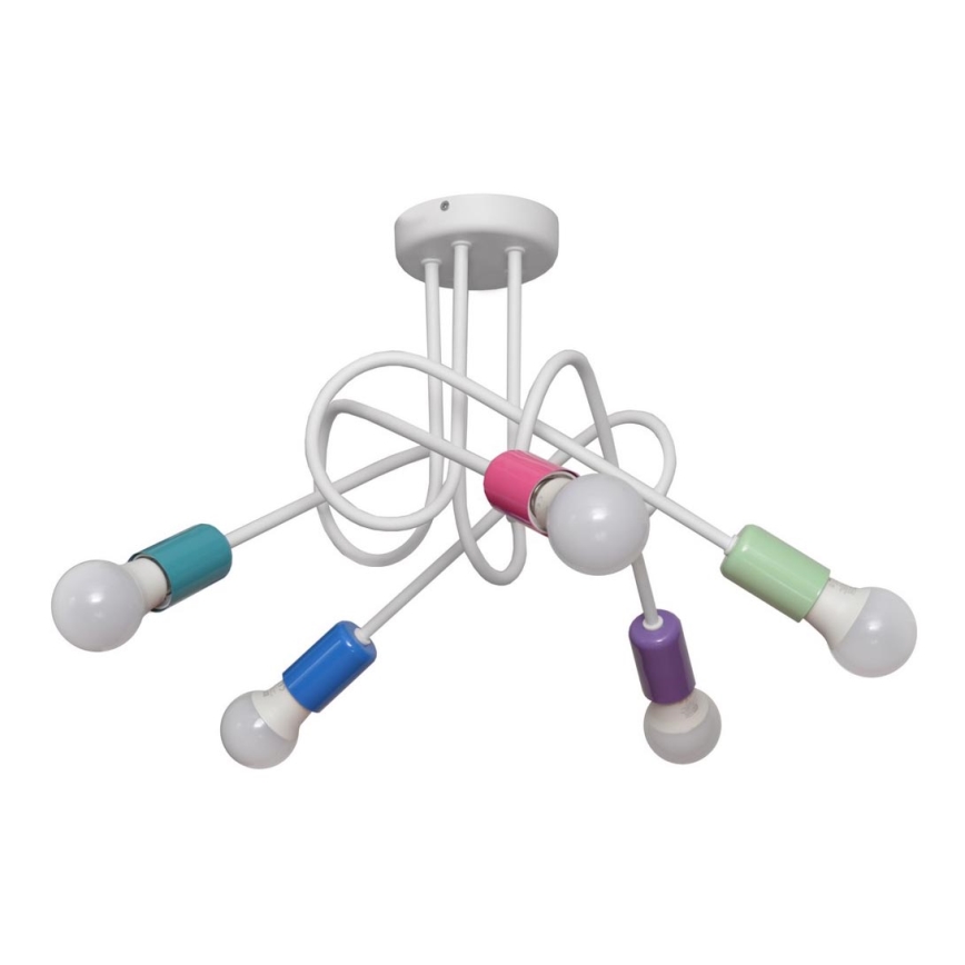Candelabro de criança integrado OXFORD 5xE27/15W/230V