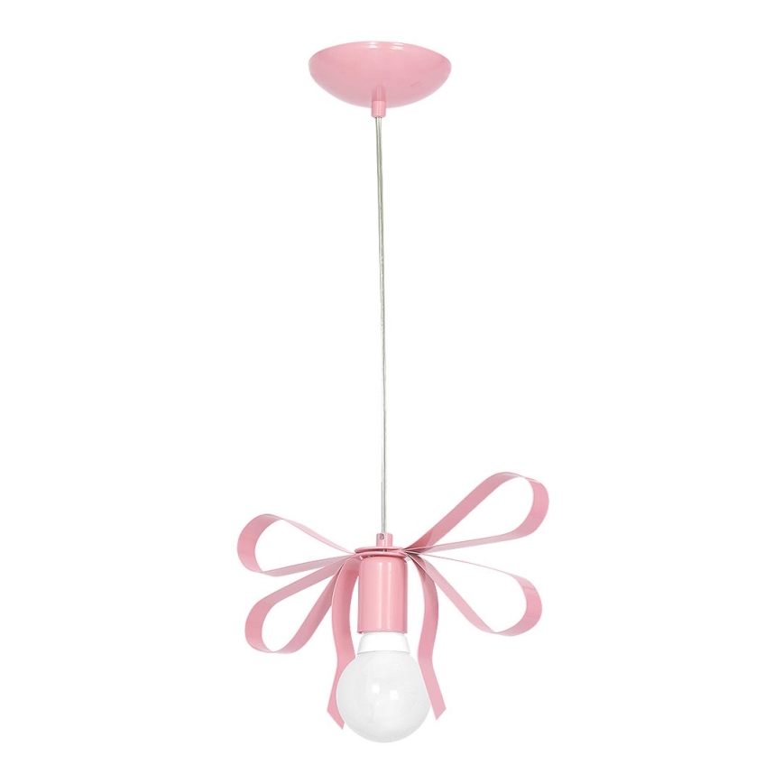 Candelabro de criança NELA 1xE27/60W/230V luz rosa