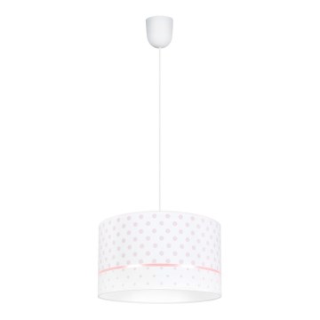 Candelabro de criança PIKKI 1xE27/60W/230V rosa