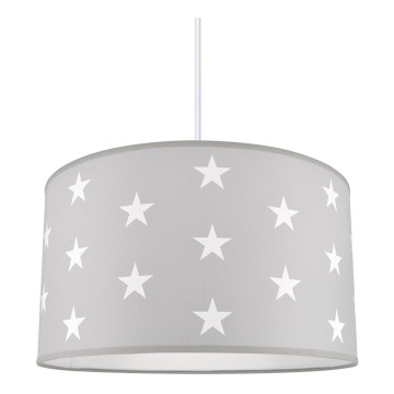 Candelabro de criança STARS GREY 1xE27/60W/230V