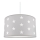 Candelabro de criança STARS GREY 1xE27/60W/230V