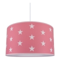 Candelabro de criança STARS PINK 1xE27/60W/230V