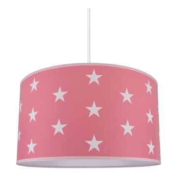 Candelabro de criança STARS PINK 1xE27/60W/230V