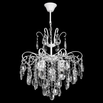 Candelabro de cristal de corrente 4xE27/60W/230V