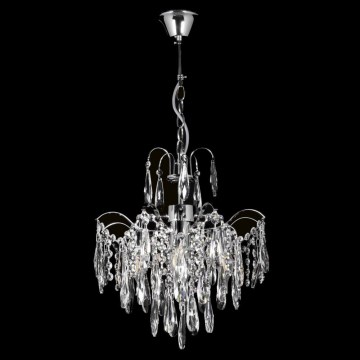 Candelabro de cristal de corrente 4xE27/60W/230V