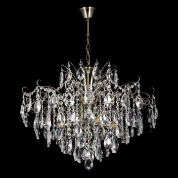 Candelabro de cristal de corrente 6xE27/60W/230V