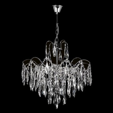 Candelabro de cristal de corrente 6xE27/60W/230V