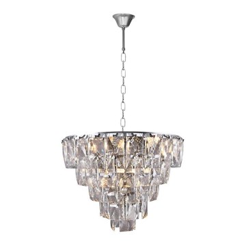 Candelabro de cristal de corrente CHELSEA 6xE14/40W/230V