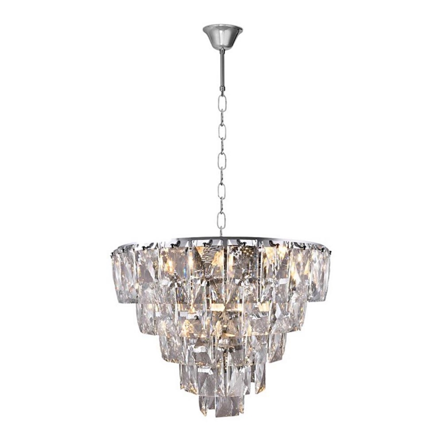 Candelabro de cristal de corrente CHELSEA 6xE14/40W/230V