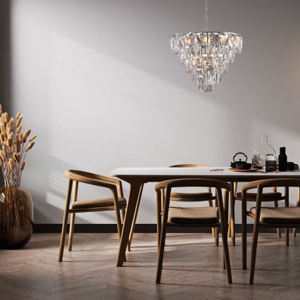 Candelabro de cristal de corrente CHELSEA 6xE14/40W/230V