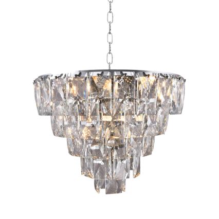 Candelabro de cristal de corrente CHELSEA 6xE14/40W/230V