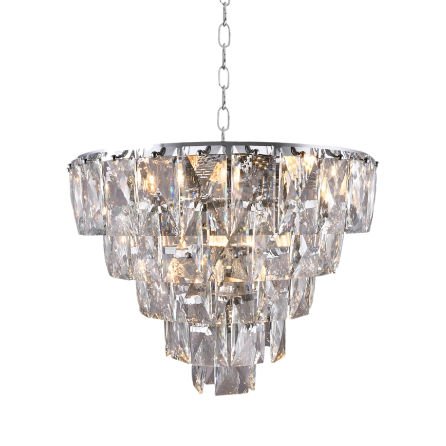 Candelabro de cristal de corrente CHELSEA 6xE14/40W/230V