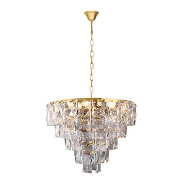Candelabro de cristal de corrente CHELSEA 6xE14/40W/230V