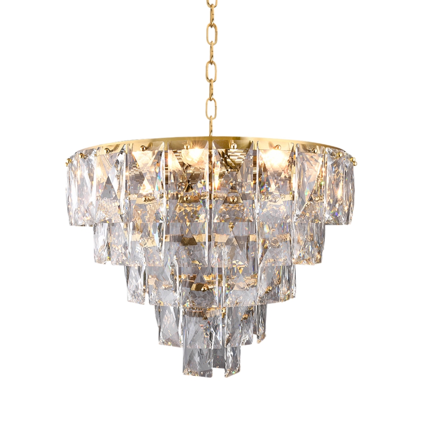 Candelabro de cristal de corrente CHELSEA 6xE14/40W/230V