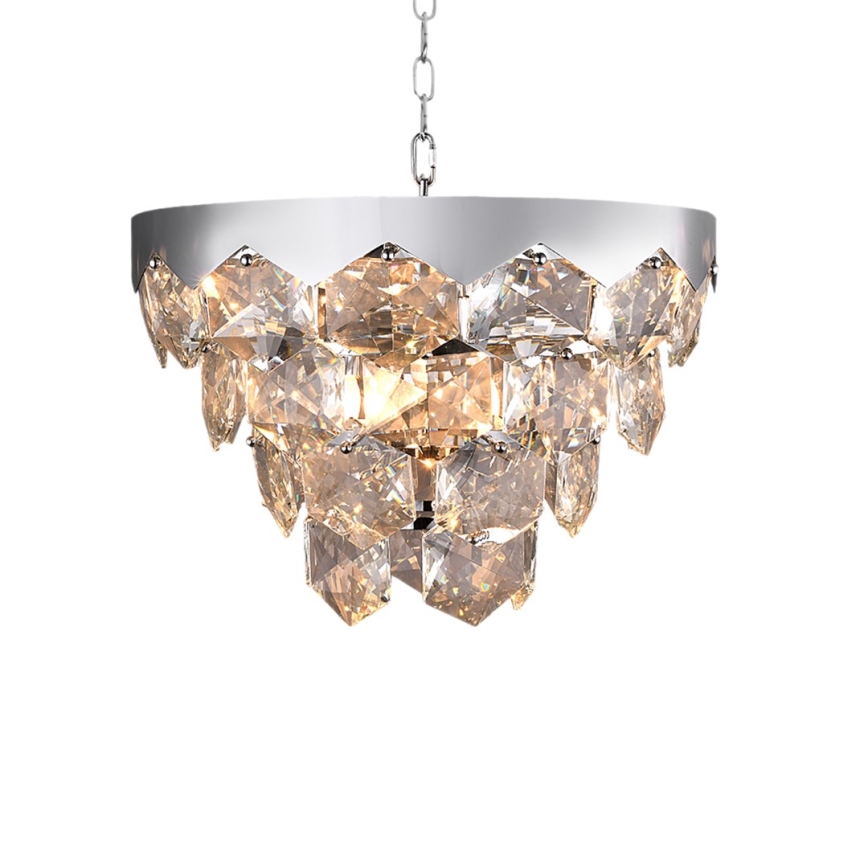 Candelabro de cristal de corrente GRACE 6xE14/40W/230V