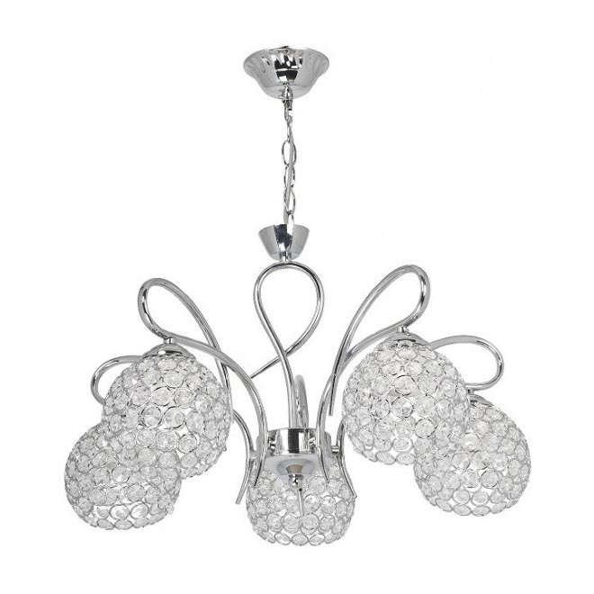 Candelabro de cristal DORA 5xE27/15W