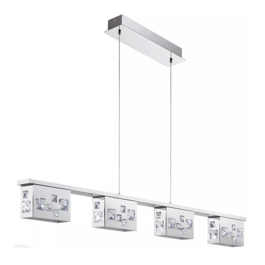 Candelabro de cristal num fio LED TRESANA 4xLED/5,8W/230V