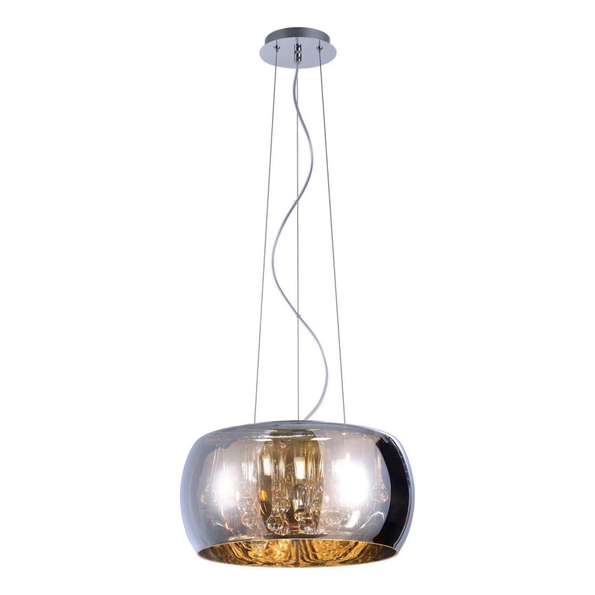 Candelabro de cristal num fio ROMEO 6xG9/8W/230V