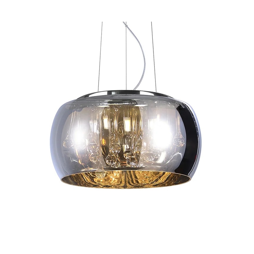 Candelabro de cristal num fio ROMEO 6xG9/8W/230V
